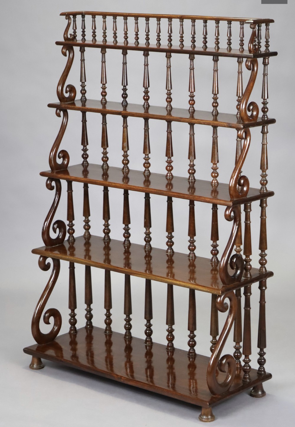 Mahogany Waterfall bookcase 