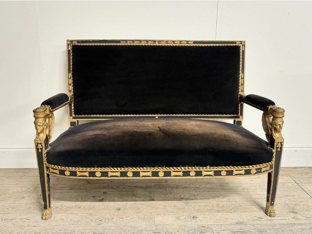 C19th Egyptian revival two seater sofa 