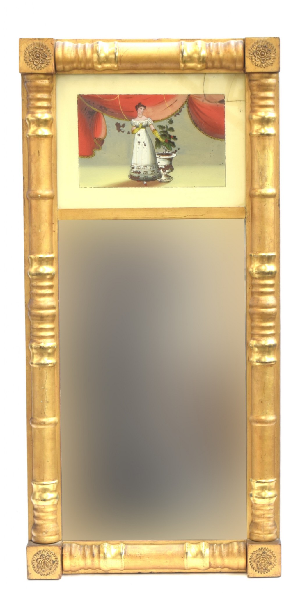 American federal giltwood pier mirror 