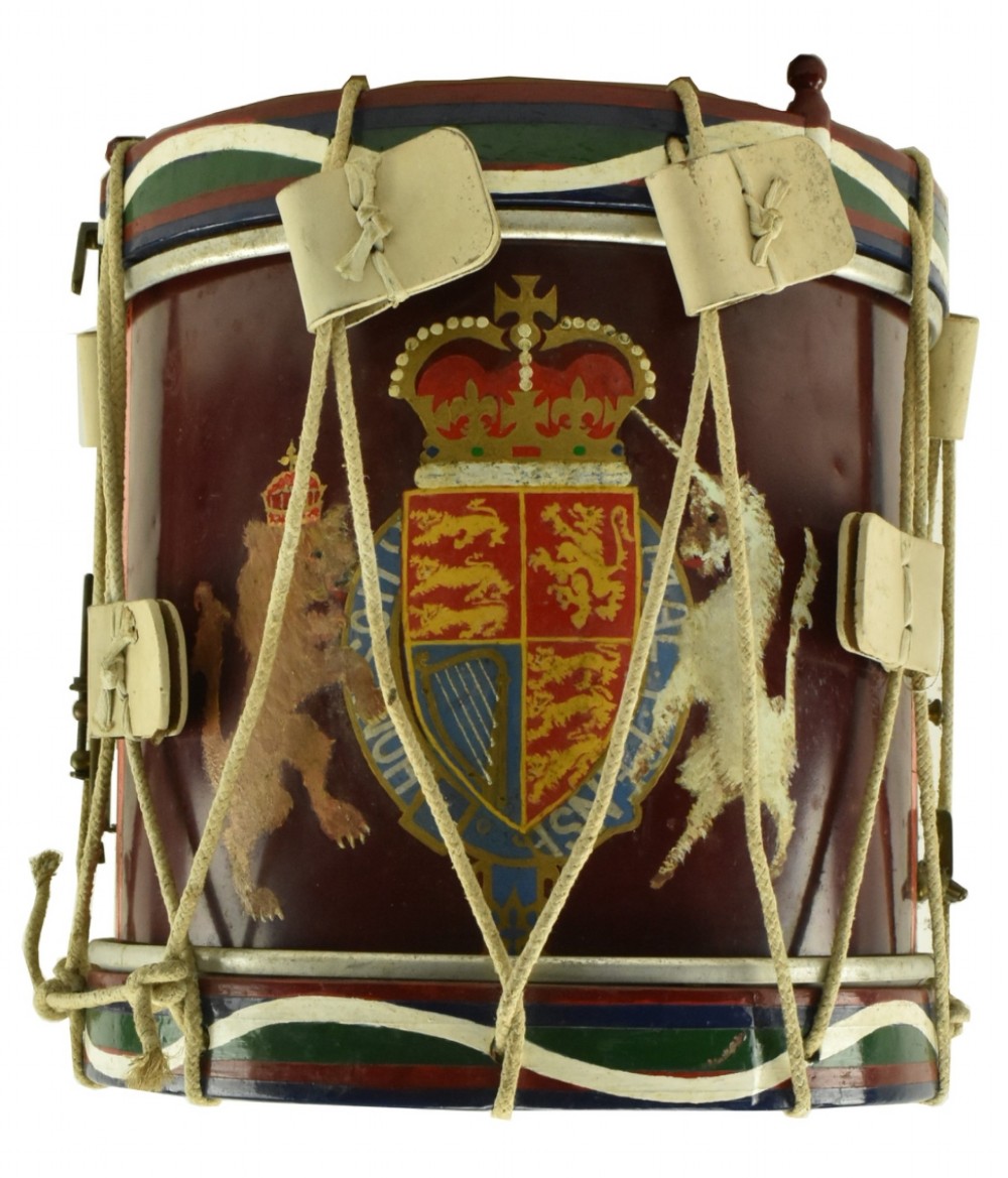 A regimental military drum 