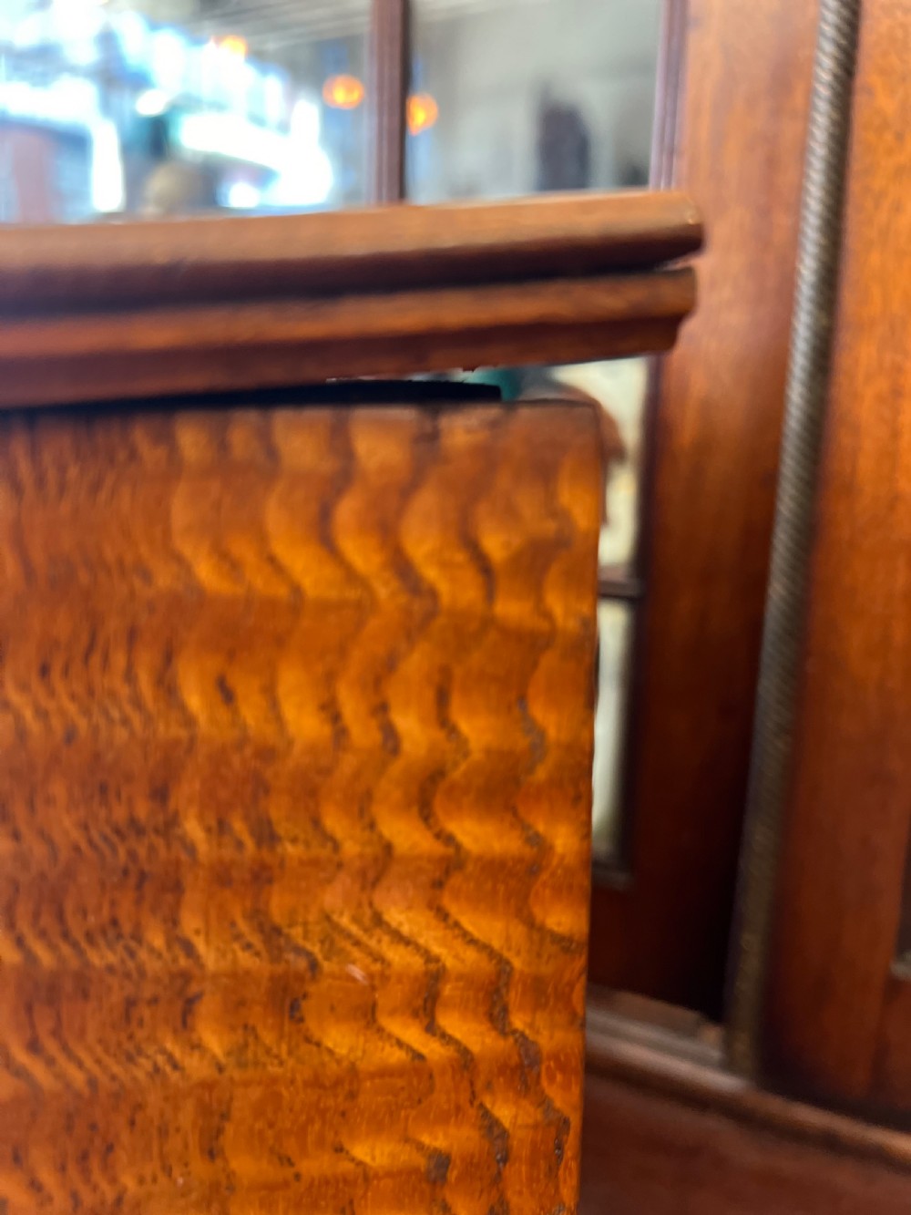 C19th apprentice piece chest of drawers in ash  View V