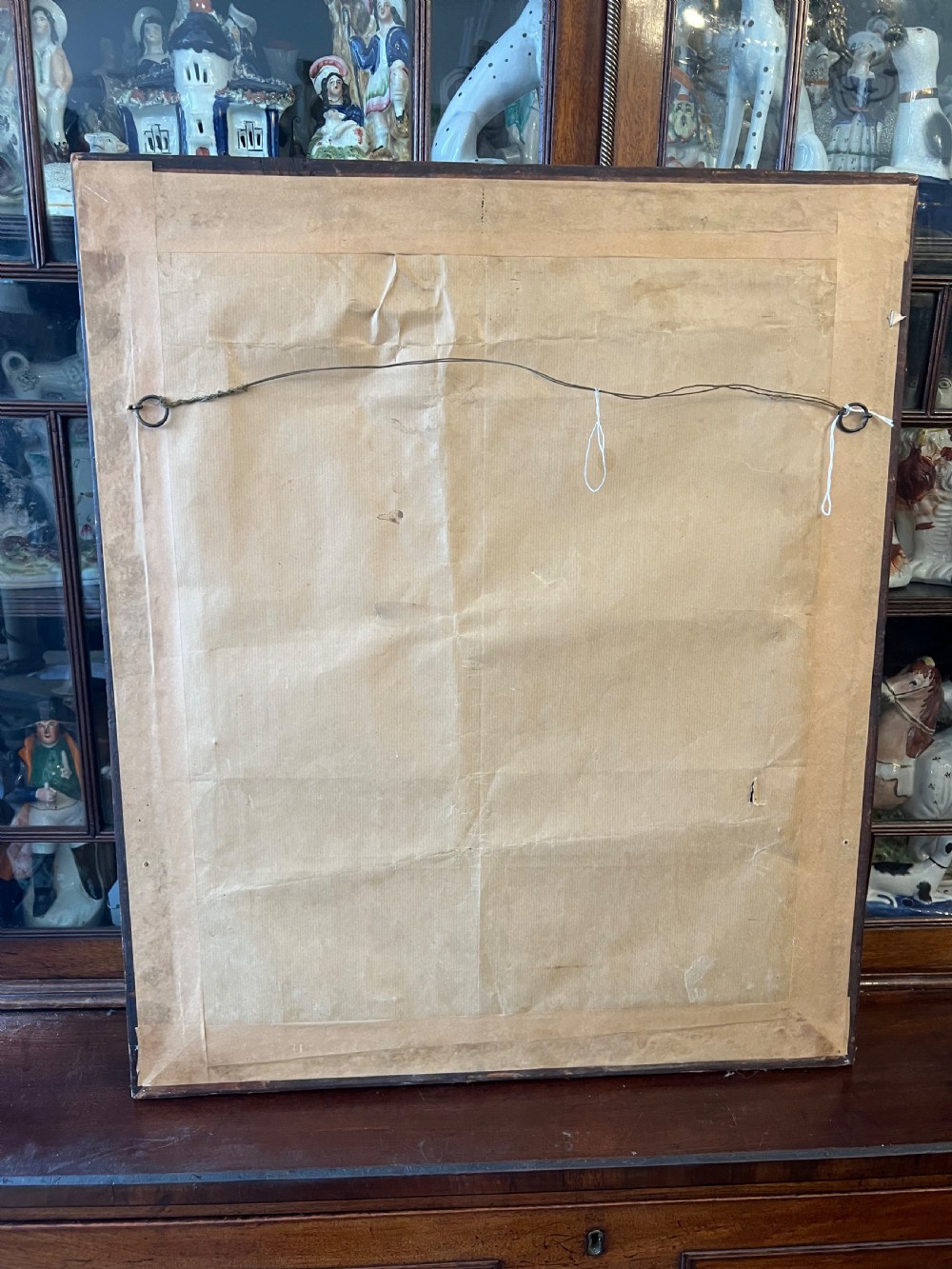 C18th sampler of England and Wales on a burr maple frame  View VI