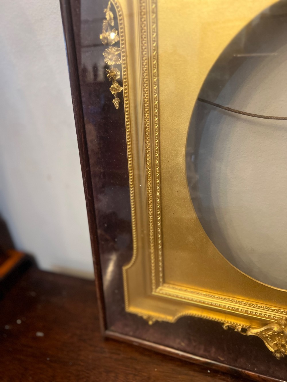 C19th gilt frame in glass case  View IV