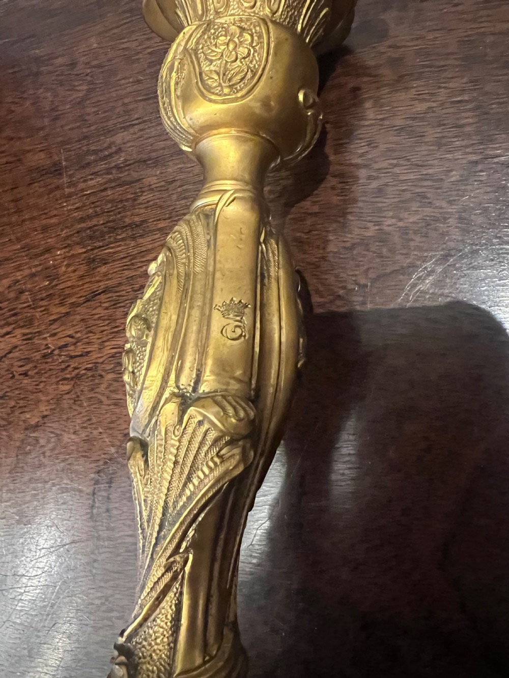 Pair of French ormolu candlesticks in the rococo taste  View VII