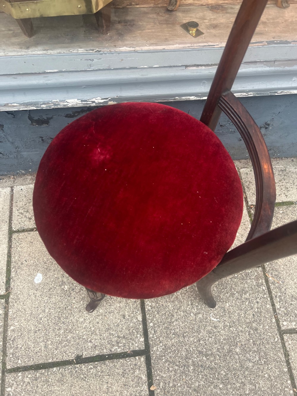 C19th rosewood music stool  View III
