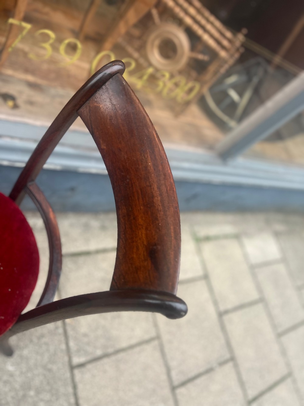 C19th rosewood music stool  View IV