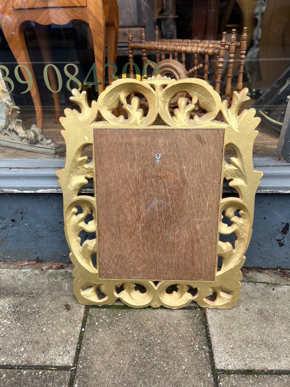 Italian carved giltwood mirror  View V