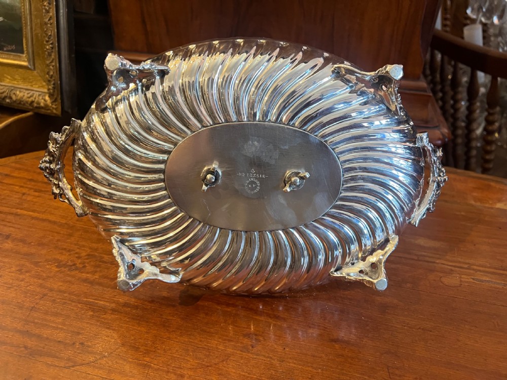 Silver plated grape stand and matching grape scissors  View IX
