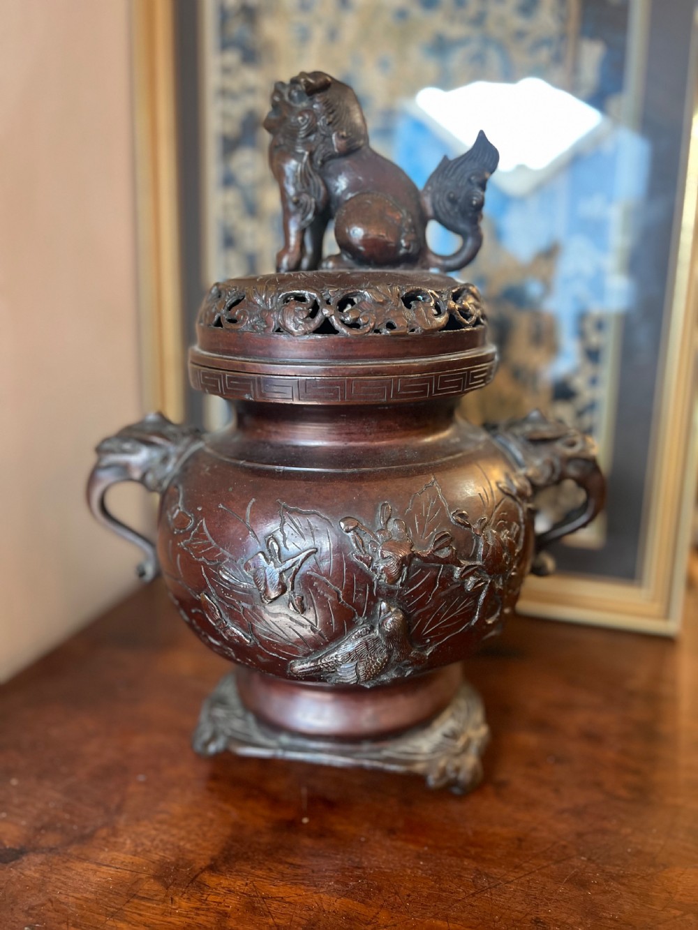 C1900 bronze Japanese censor 