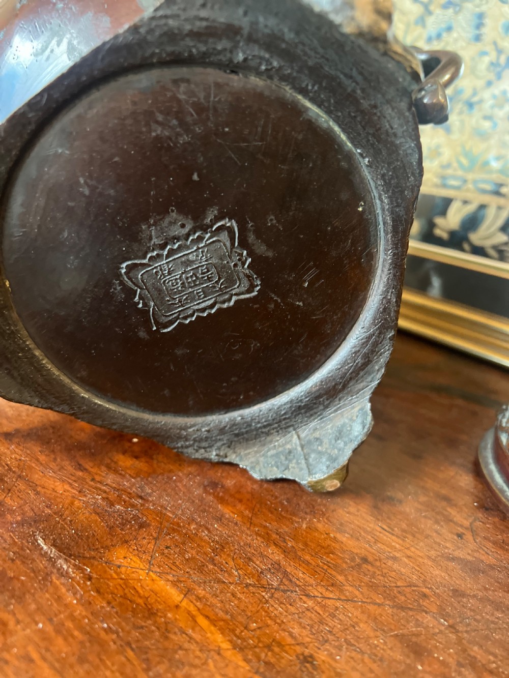 C1900 bronze Japanese censor  View III