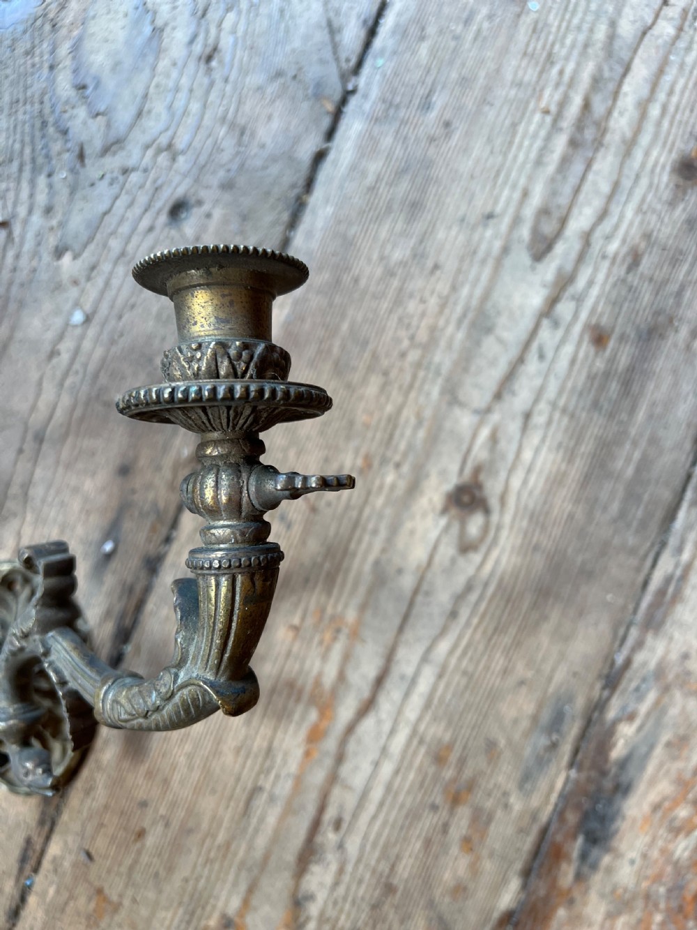 Set of three Edwardian twin armed wall sconces  View VI