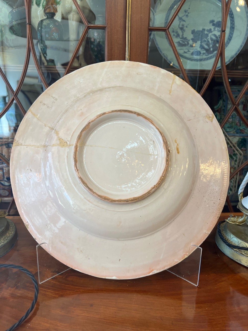 Antique Italian Maiolica charger  View III