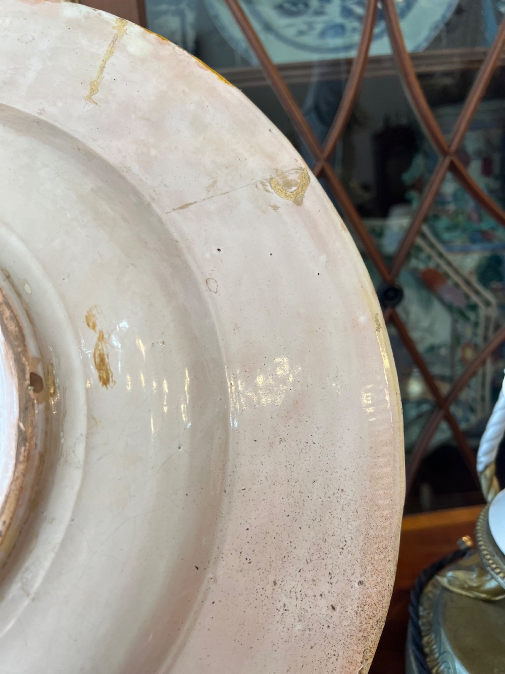Antique Italian Maiolica charger  View VII