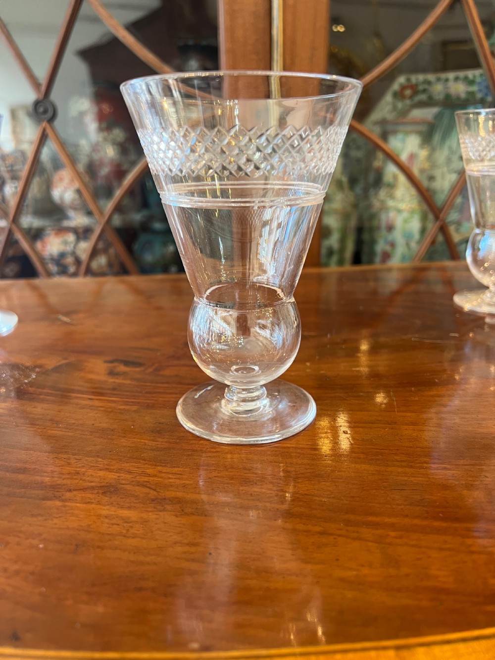 A Dozen C19th Scottish thistle glasses  View V