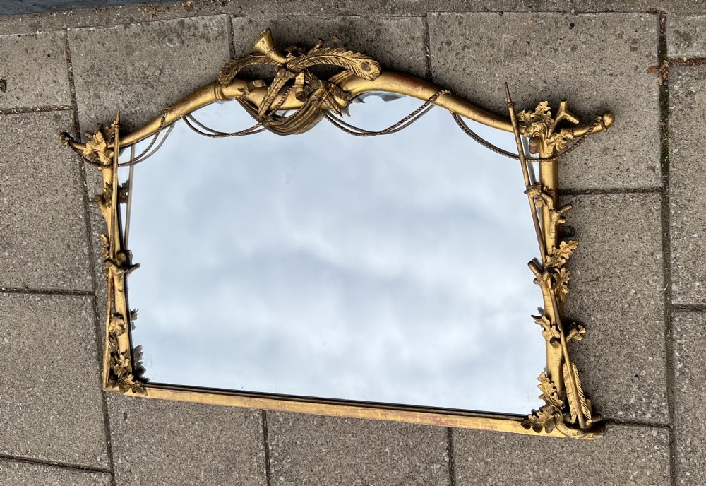 Gilded wall mirror by Charles Nosetti  View II