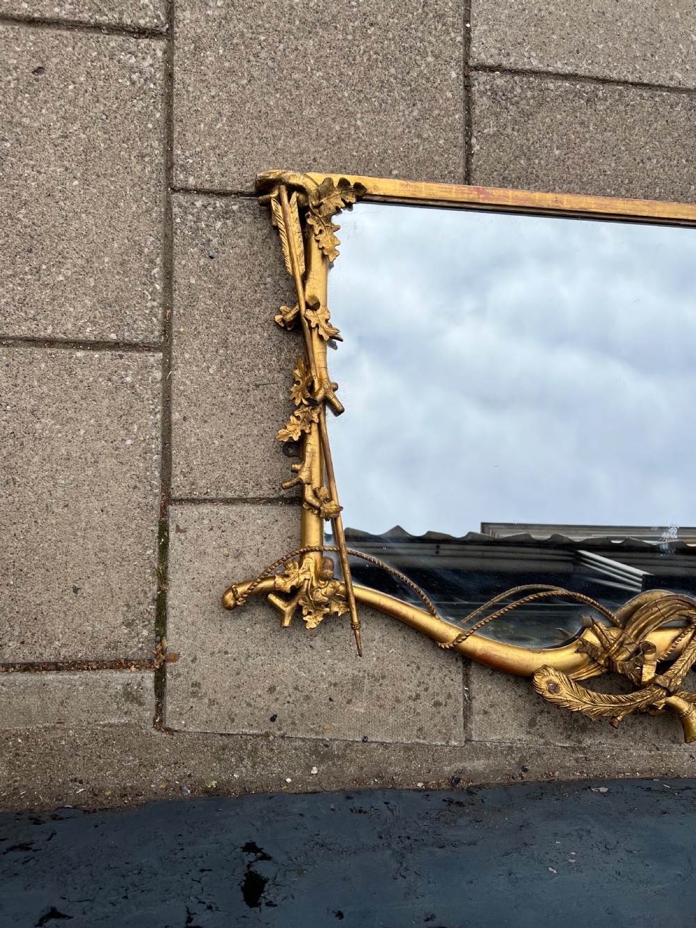 Gilded wall mirror by Charles Nosetti  View V