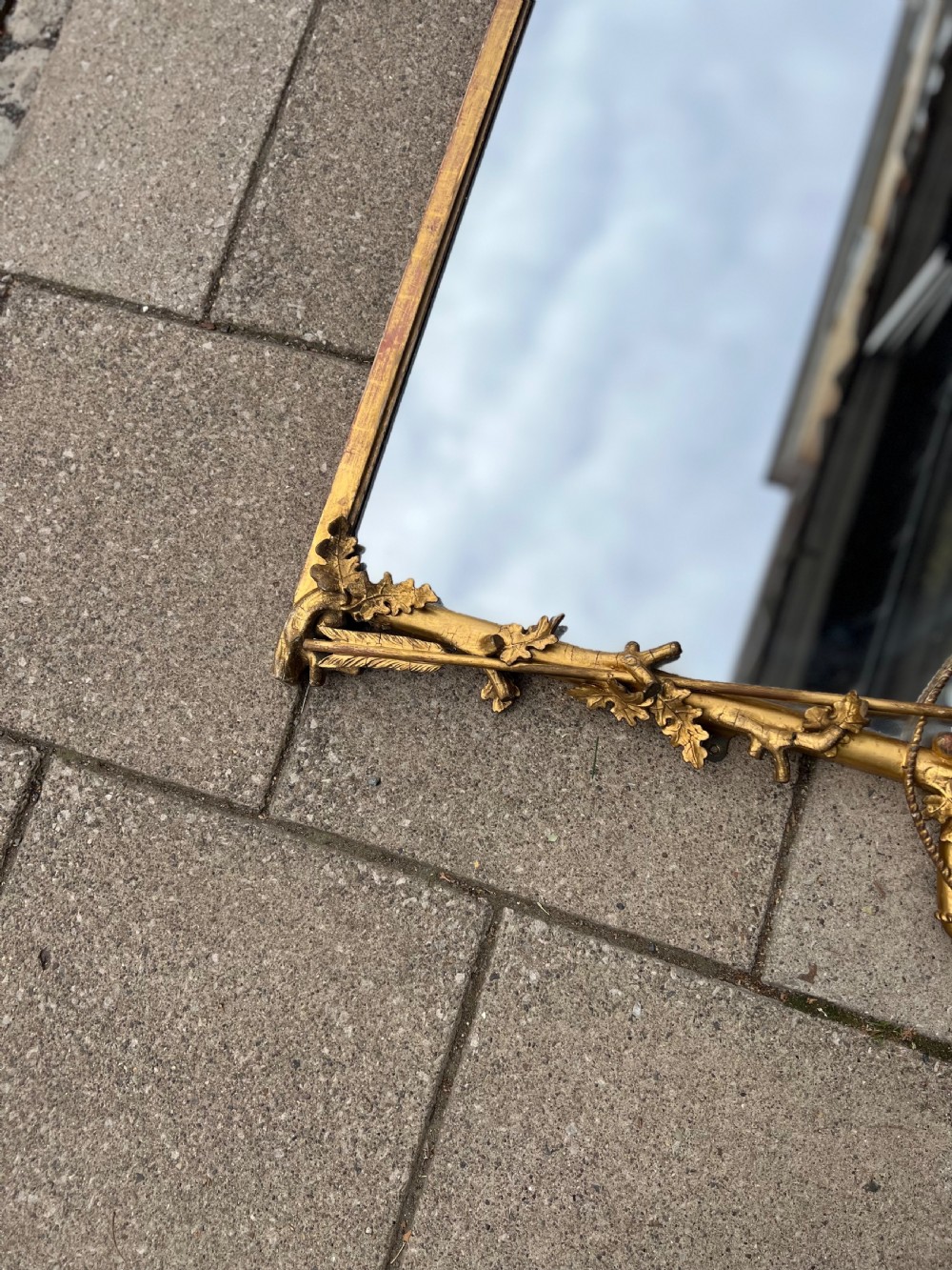 Gilded wall mirror by Charles Nosetti  View VI