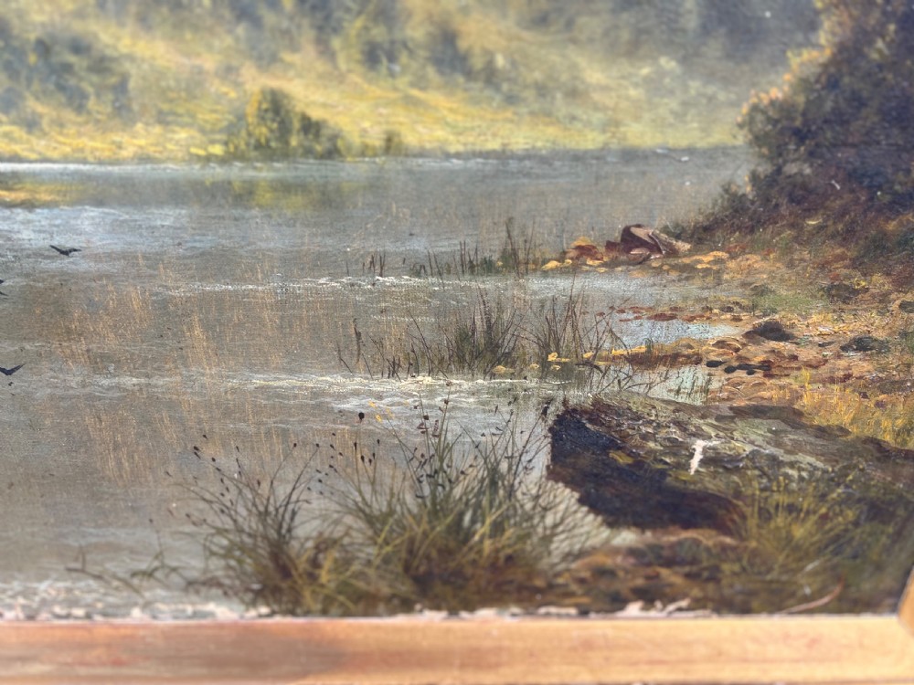 Oil painting on canvas of highland landscape scene by William Langley (1852-1922) View VII