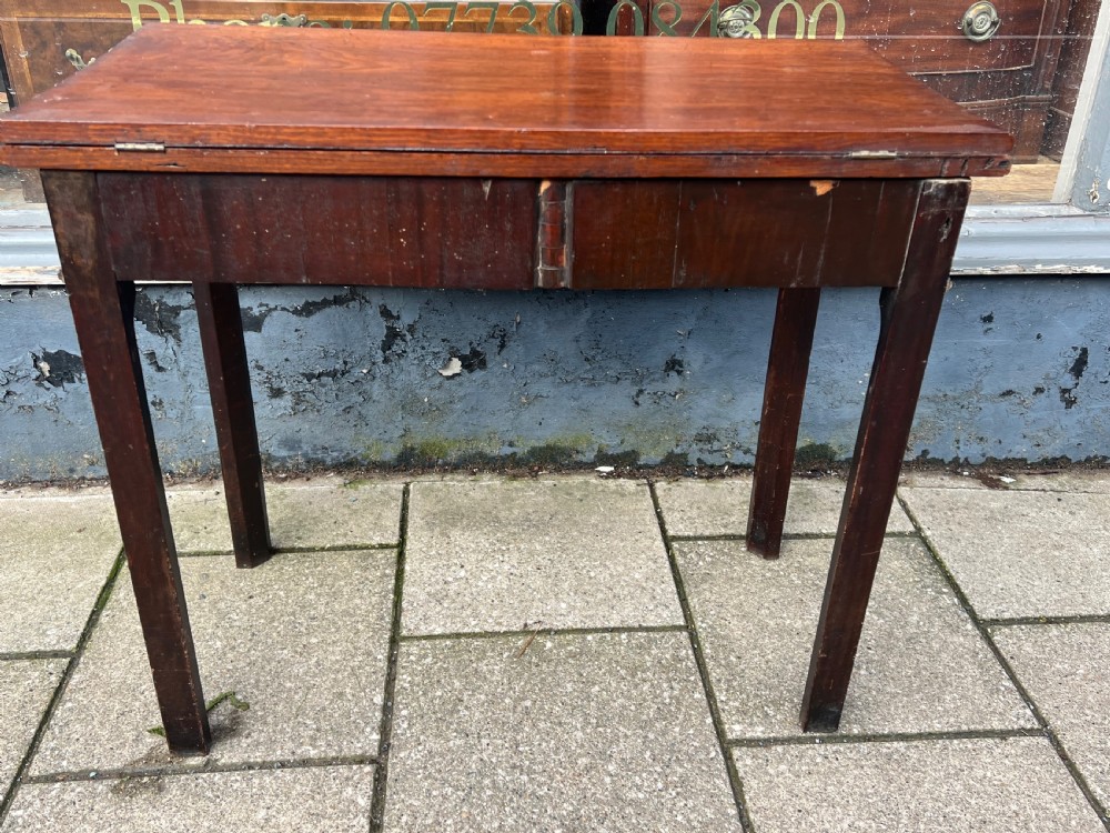 C18th mahogany Chinese Chippendale tea table  View VIII