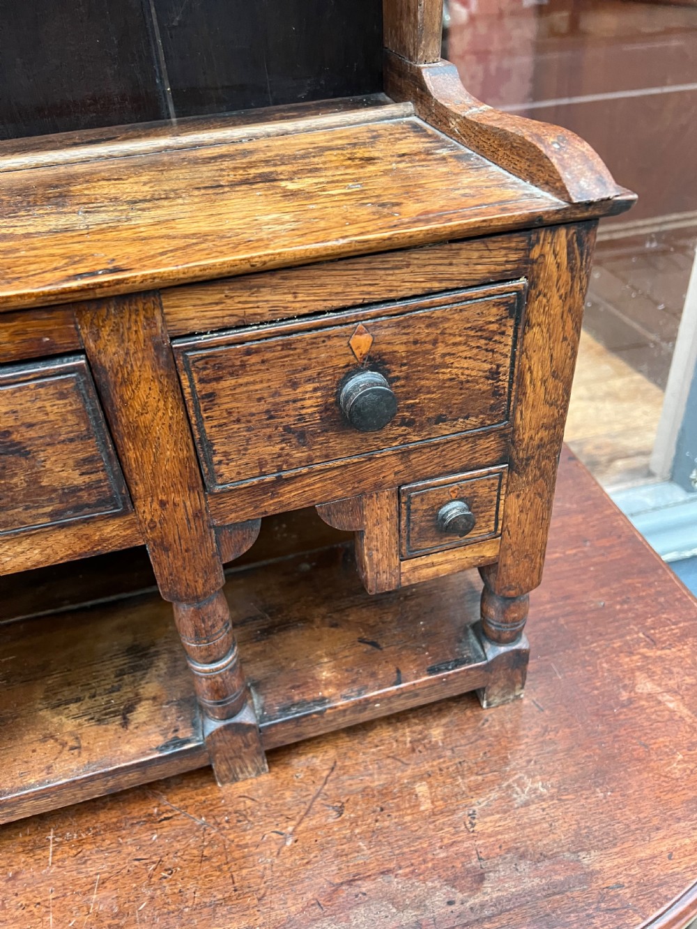 Miniature apprentice made oak dresser  View VI