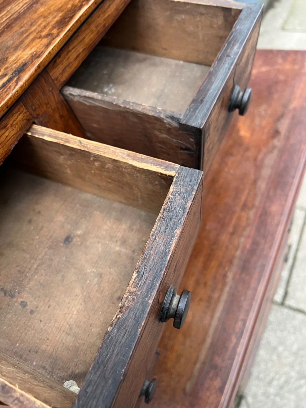 Miniature apprentice made oak dresser  View VII