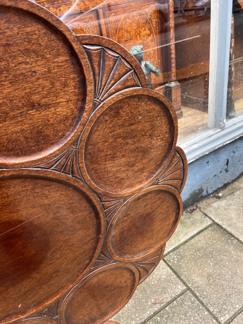 Georgian mahogany Chippendale supper table  View IV