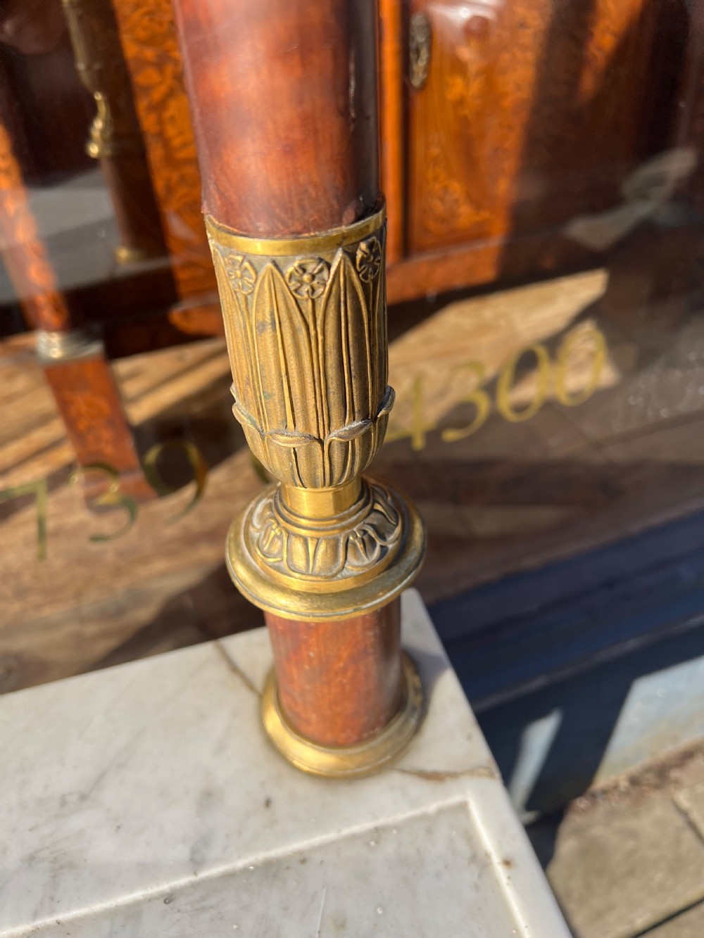 French Empire mahogany and ormolu dressing table  View VIII