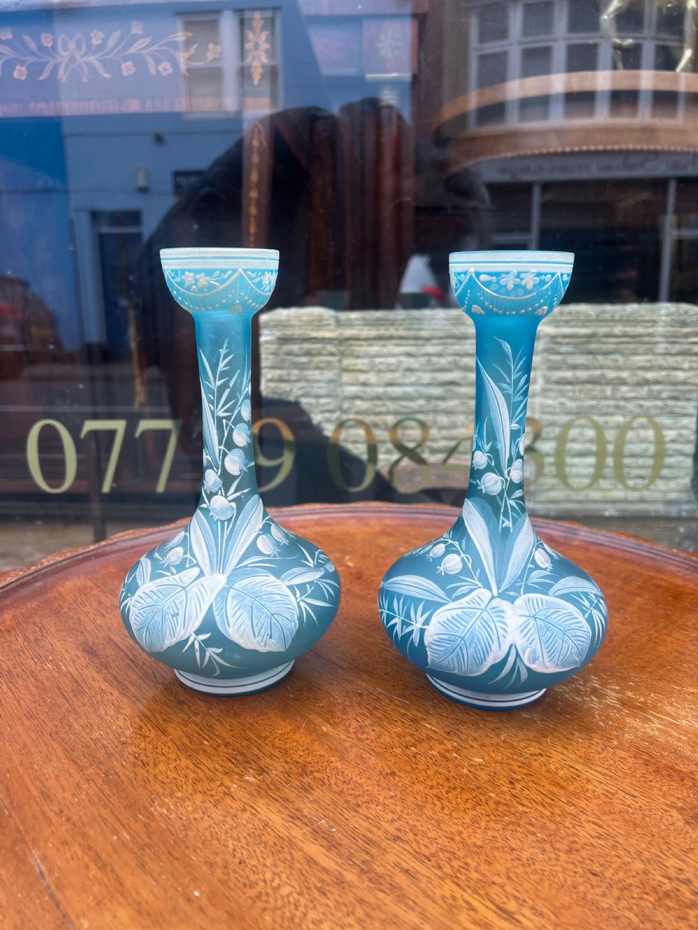 Thomas Webb & Co cameo vases florentine  View III