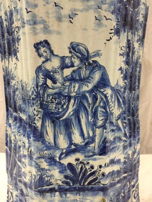 fig 1. C18th large Delft flared vase