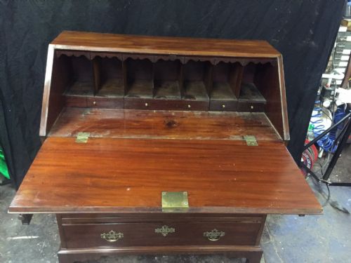 fig 1. C18th Cherrywood bureau possibly American