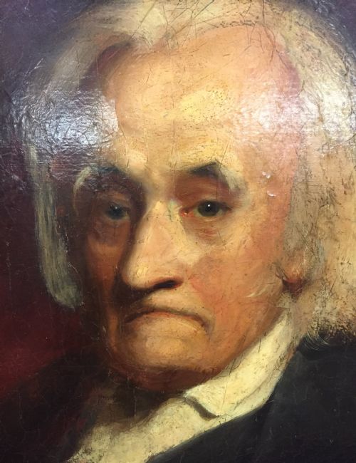 fig 1. portrait oil painting of famous surgeon