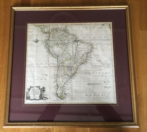 Map of South America by Tho Kitchin C1790