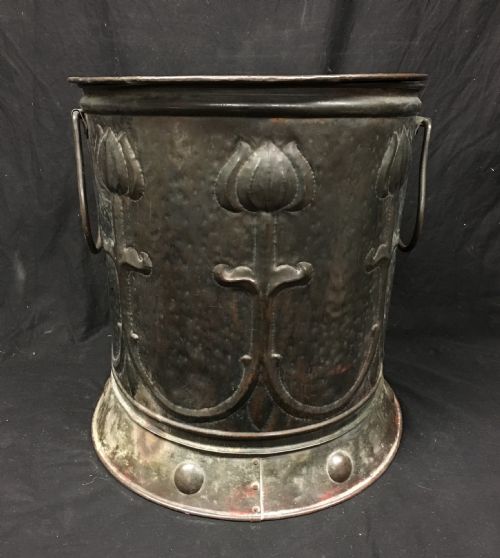 A Large Arts and Crafts Log Bin/ Coal Bin