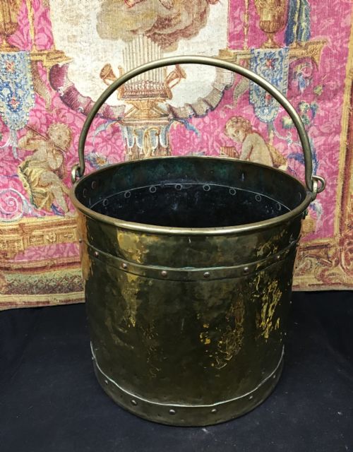 C19th Brass Log or Coal Bucket