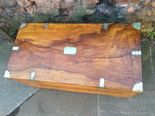 fig 1. Large Camphorwood campaign brass mounted trunk