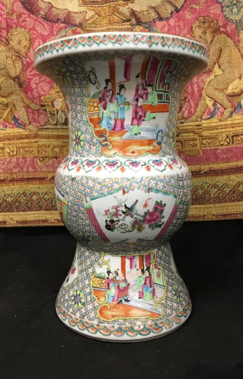 C19th Chinese Large Flared Rimmed Vase