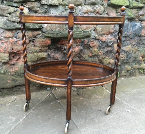 Barley Twist Two Tier Oval Trolley