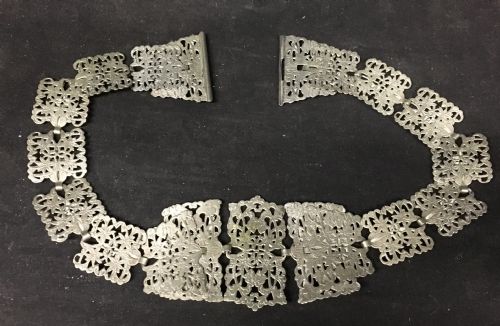 Edwardian Ladies Silver Plated Belt
