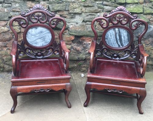 Pair of Chinese Armchairs