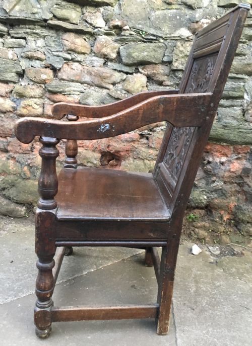 fig 1. C17th and later Wainscot armchair