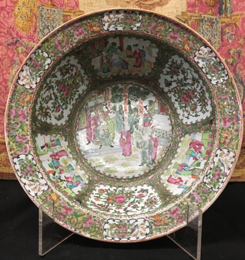 fig 1. C19th Canton famille rose very large bowl