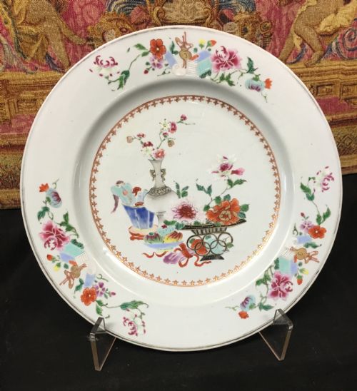 C18th Large Famille Rose Charger