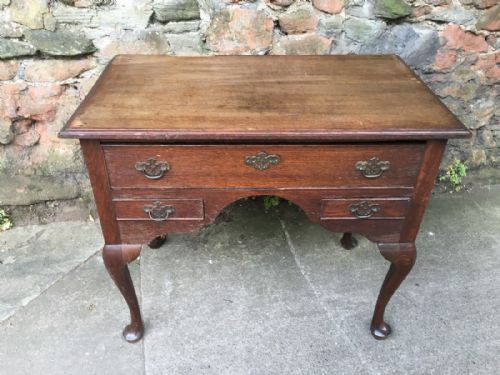 fig 1. C18th Oak lowboy