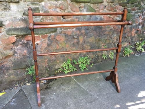 C19th Mahogany Towel Rail