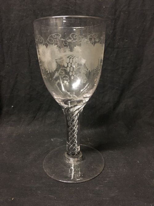 Georgian Large Oversized Wine Glass 10 Inches in Height