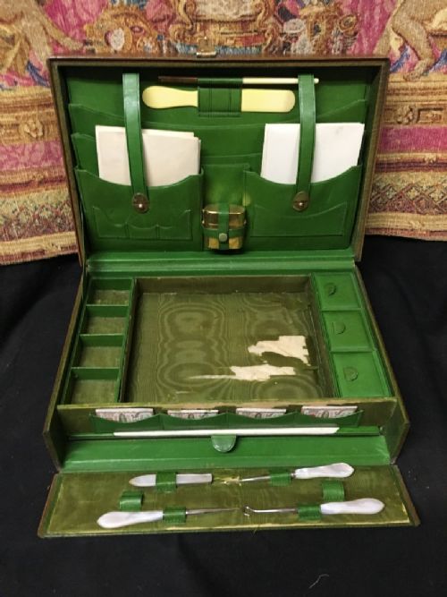 Edwardian Ladies Work Box, and Writing / Stationery Box