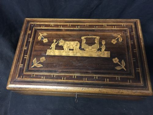 C19th Ceylon  Walut  Work Box.