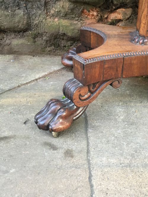 fig 1. C19th Rosewood Card Table