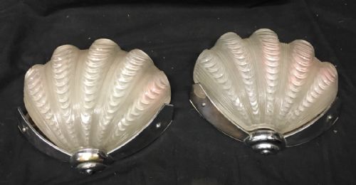 Pair of Art Deco Wall Lights