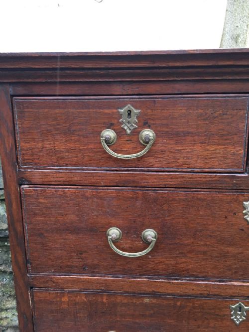 fig 1. Antique Oak chest on stand